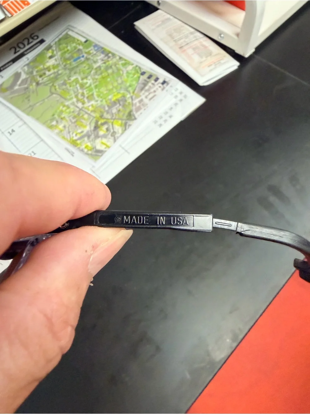 Z87+ Clear Lens Safety Glasses with Black Trim GUC